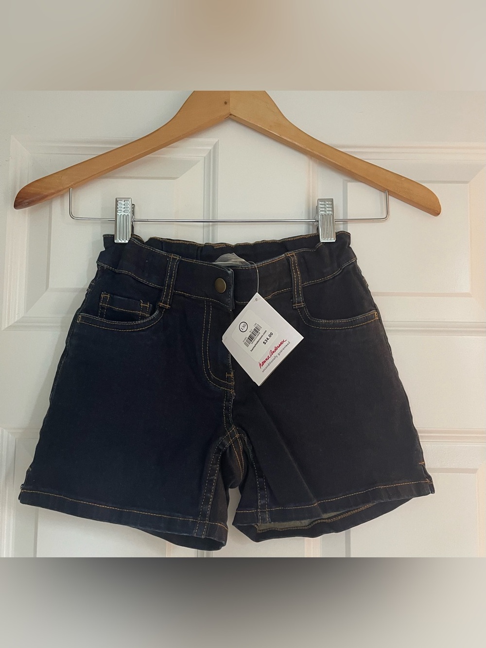 NWT Hanna Andersson denim shorts 130cm (US 8)